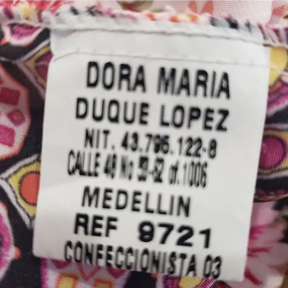 NWOT Sfida Woman Floral Patchwork Halter Top - Size 10 (Made in Colombia) - Picture 5 of 9